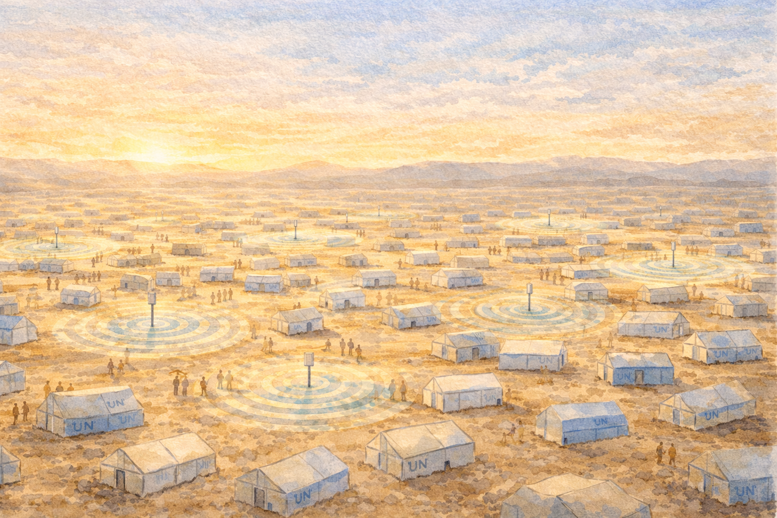 Refugee camp WiFi deployment at scale